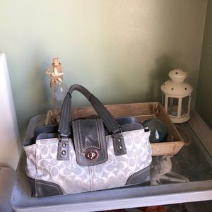 Coach grey bag with slight flaws